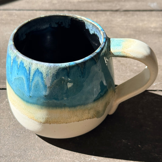 Handmade 16oz Stoneware Mug - Norse Blue