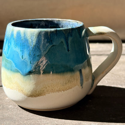 Handmade 16oz Stoneware Mug - Norse Blue