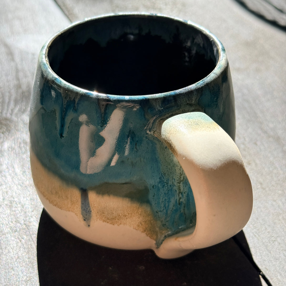 Handmade 16oz Stoneware Mug - Norse Blue