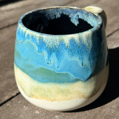 Handmade 16oz Stoneware Mug - Norse Blue