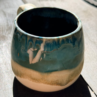 Handmade 16oz Stoneware Mug - Norse Blue