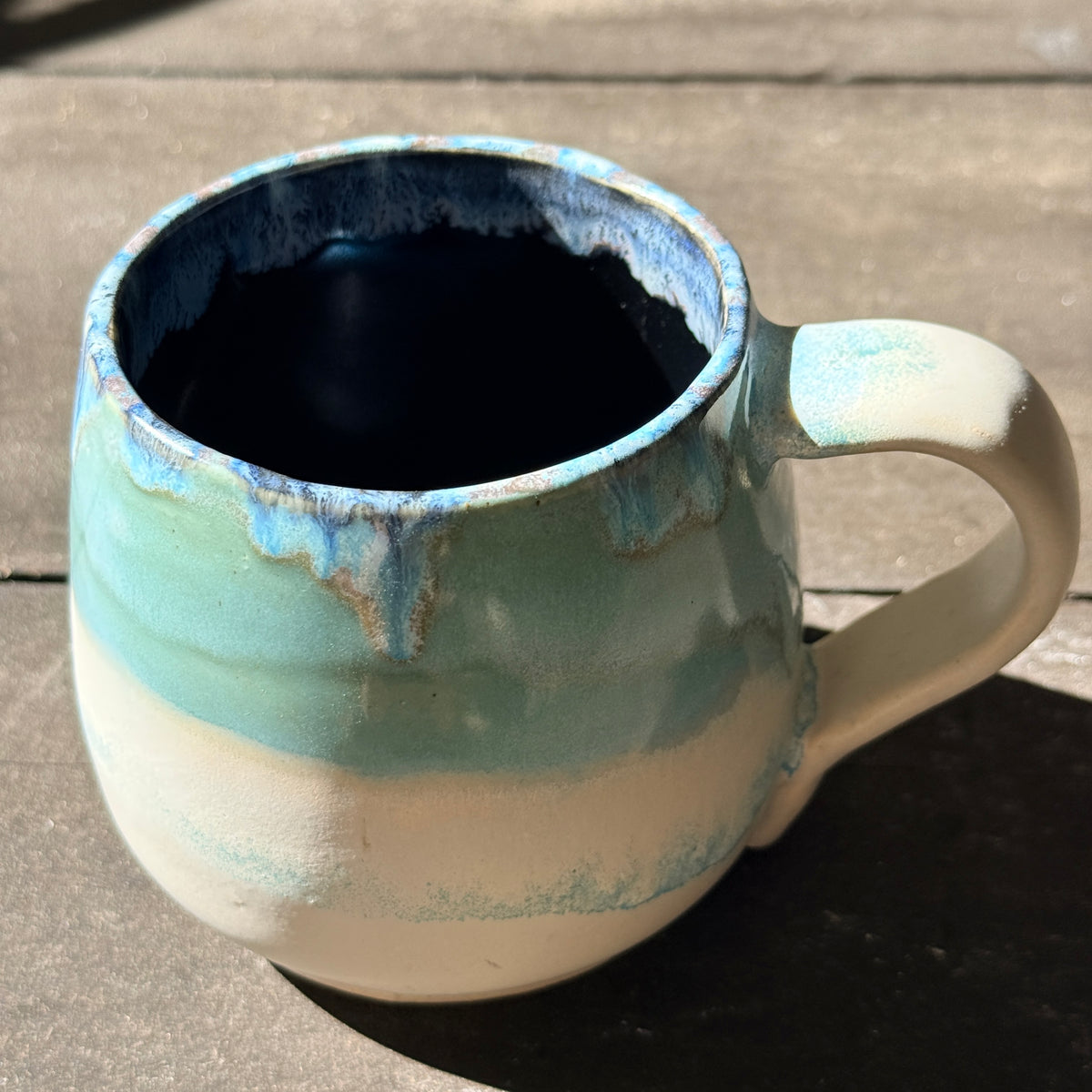 Handmade 16oz Stoneware Mug - Norse Blue
