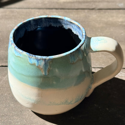 Handmade 16oz Stoneware Mug - Norse Blue