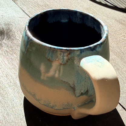Handmade 16oz Stoneware Mug - Norse Blue