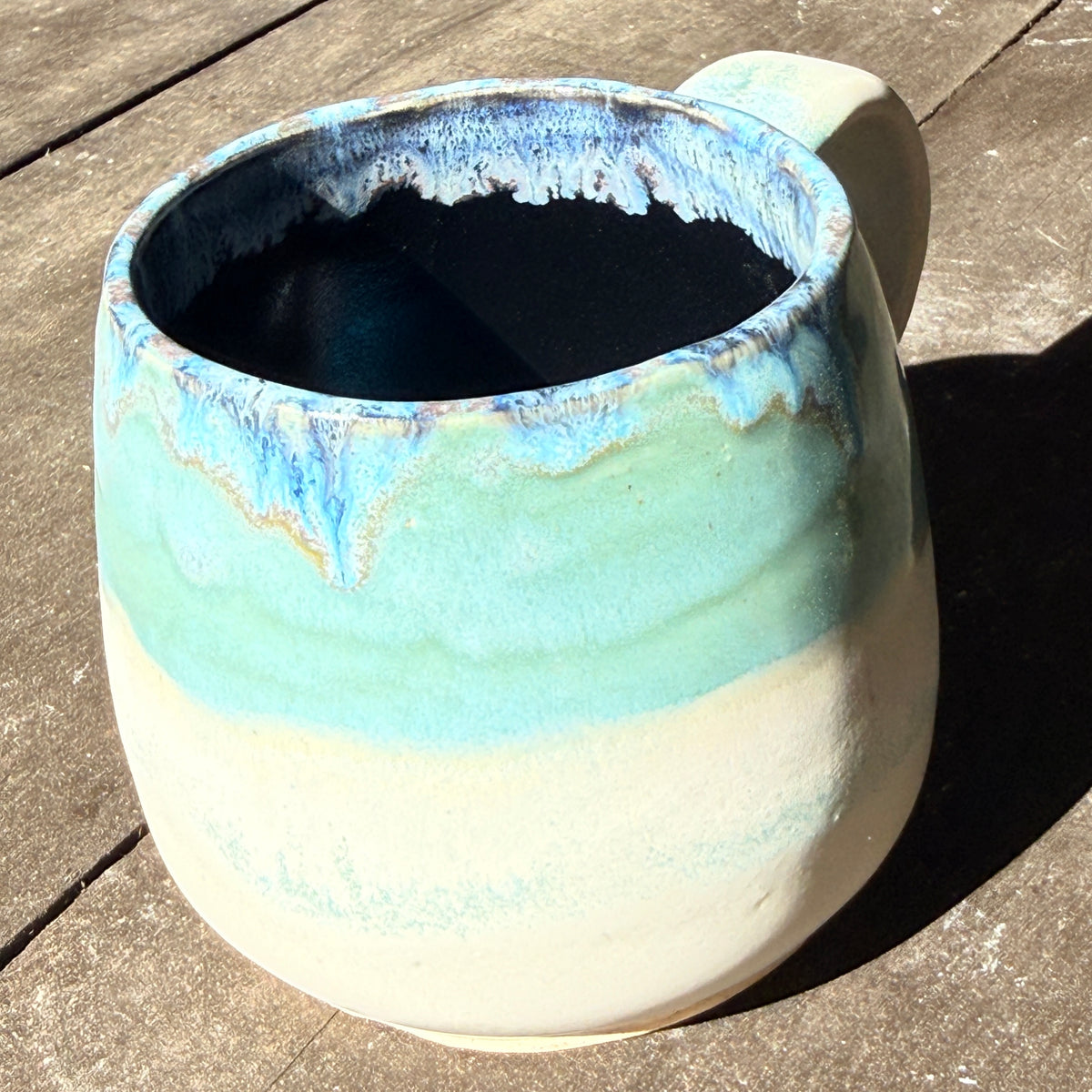 Handmade 16oz Stoneware Mug - Norse Blue