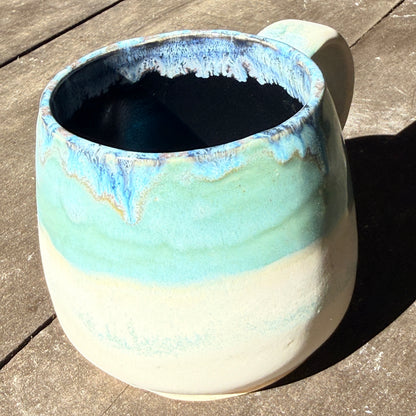 Handmade 16oz Stoneware Mug - Norse Blue