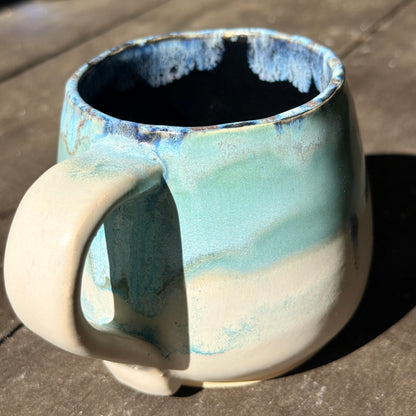 Handmade 16oz Stoneware Mug - Norse Blue
