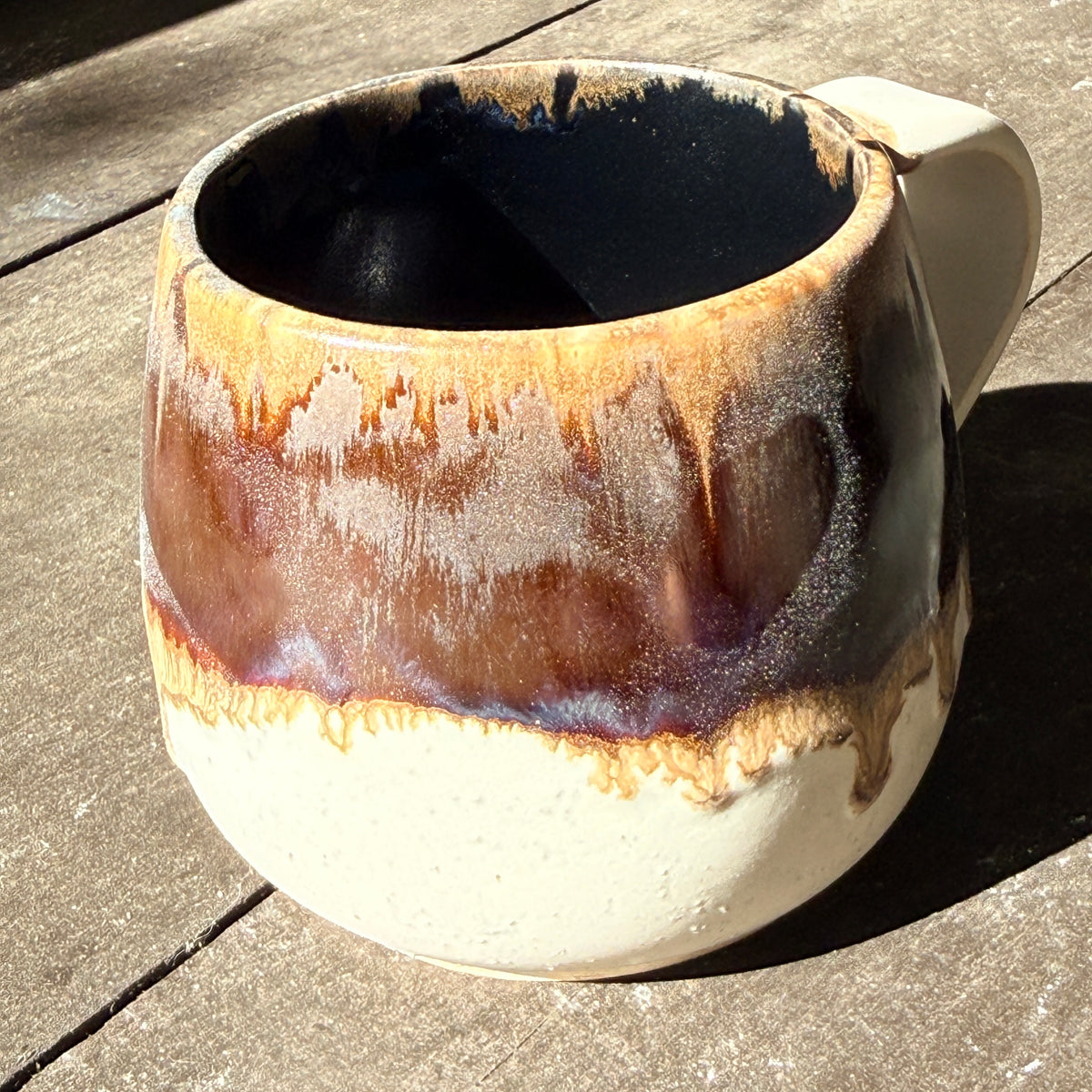 Handmade 16oz Stoneware Mug - Root Beer