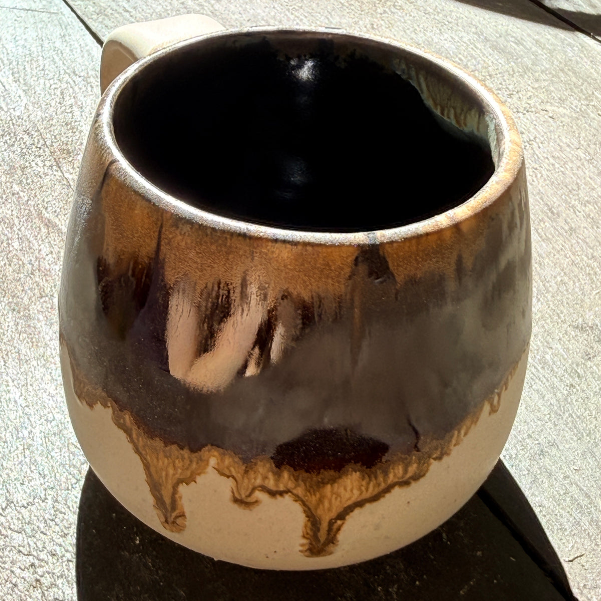 Handmade 16oz Stoneware Mug - Root Beer