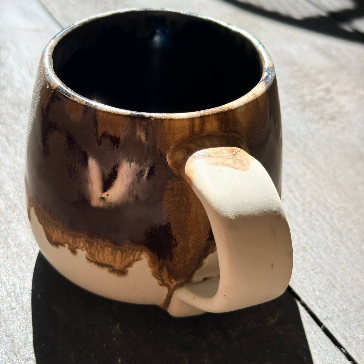 Handmade 16oz Stoneware Mug - Root Beer