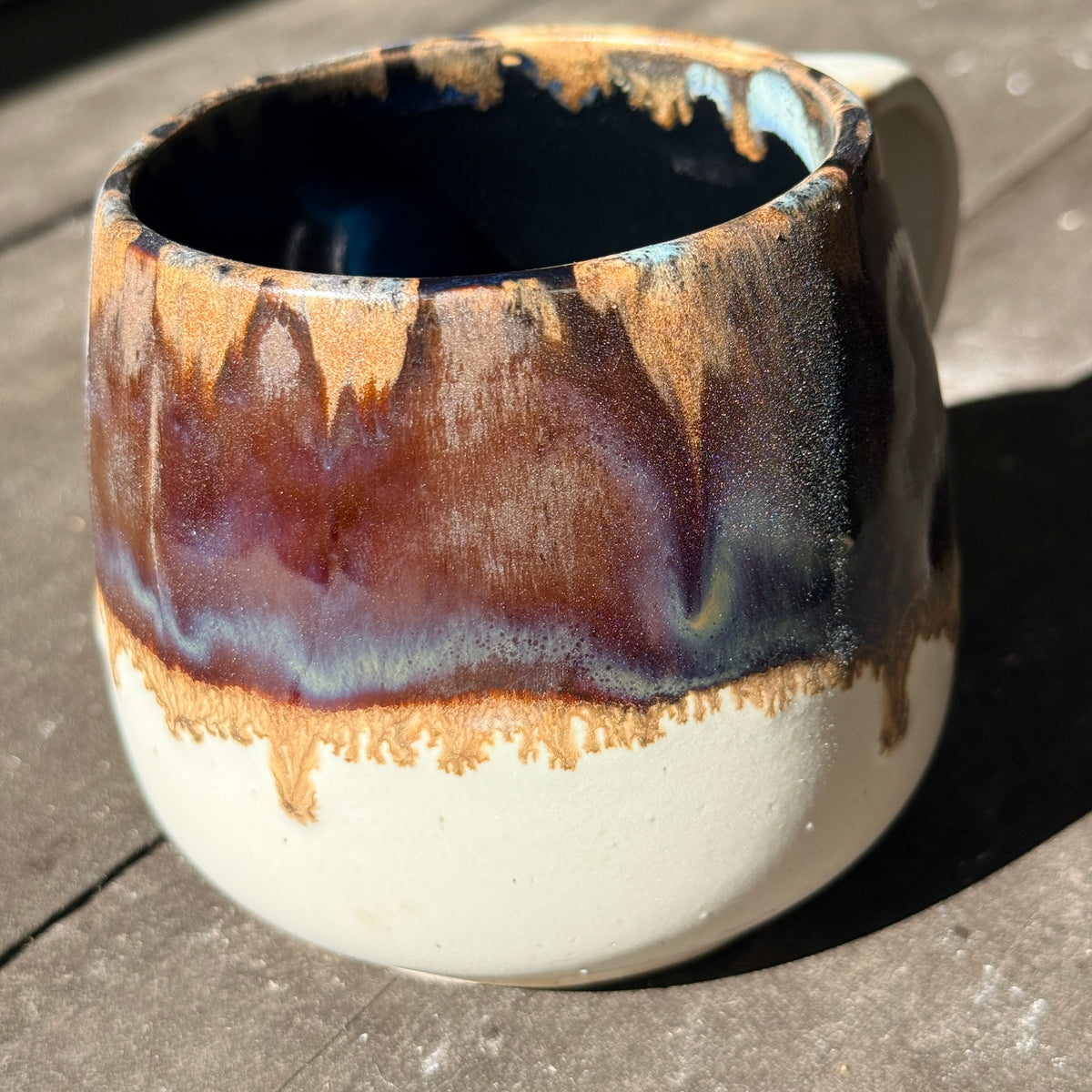 Handmade 16oz Stoneware Mug - Root Beer