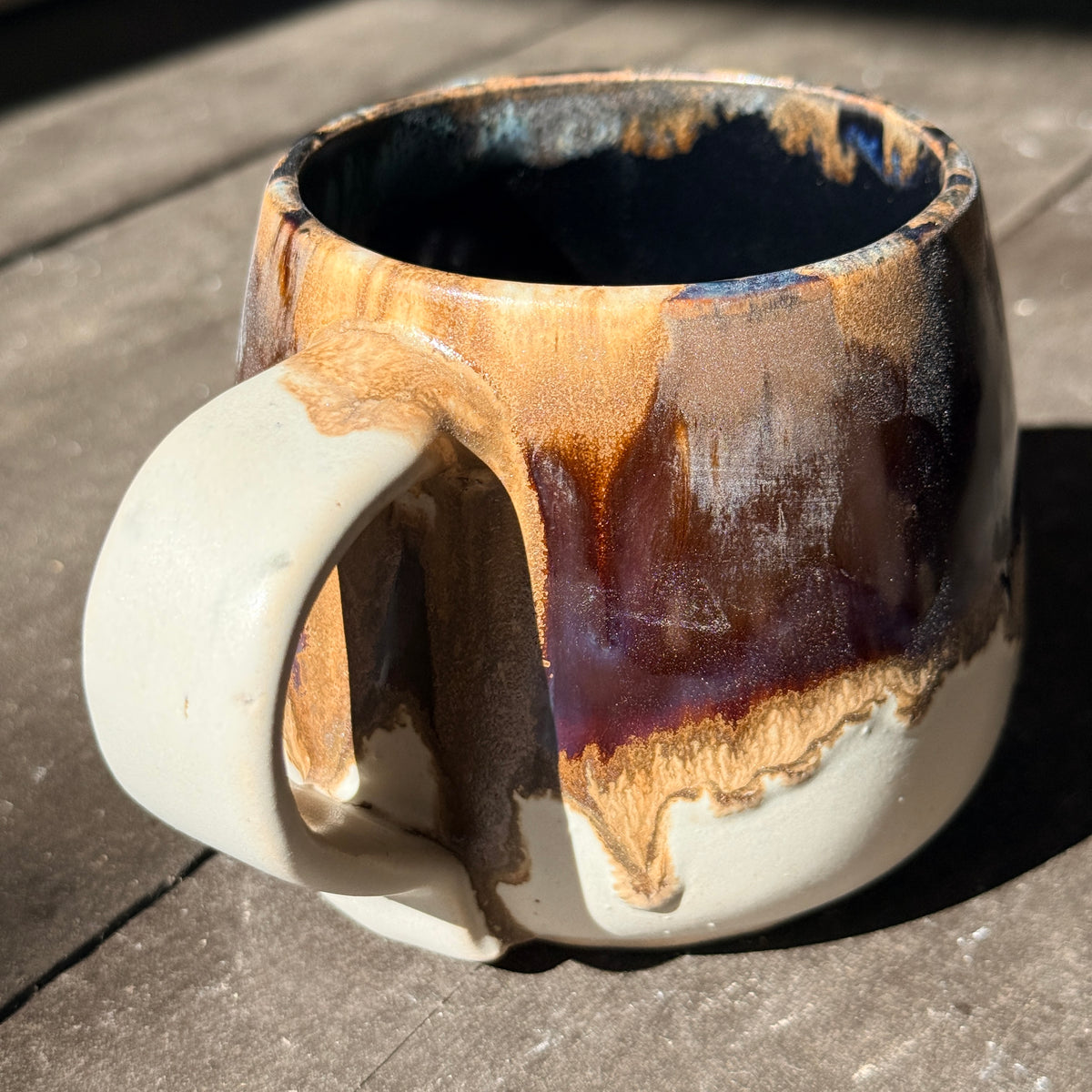 Handmade 16oz Stoneware Mug - Root Beer