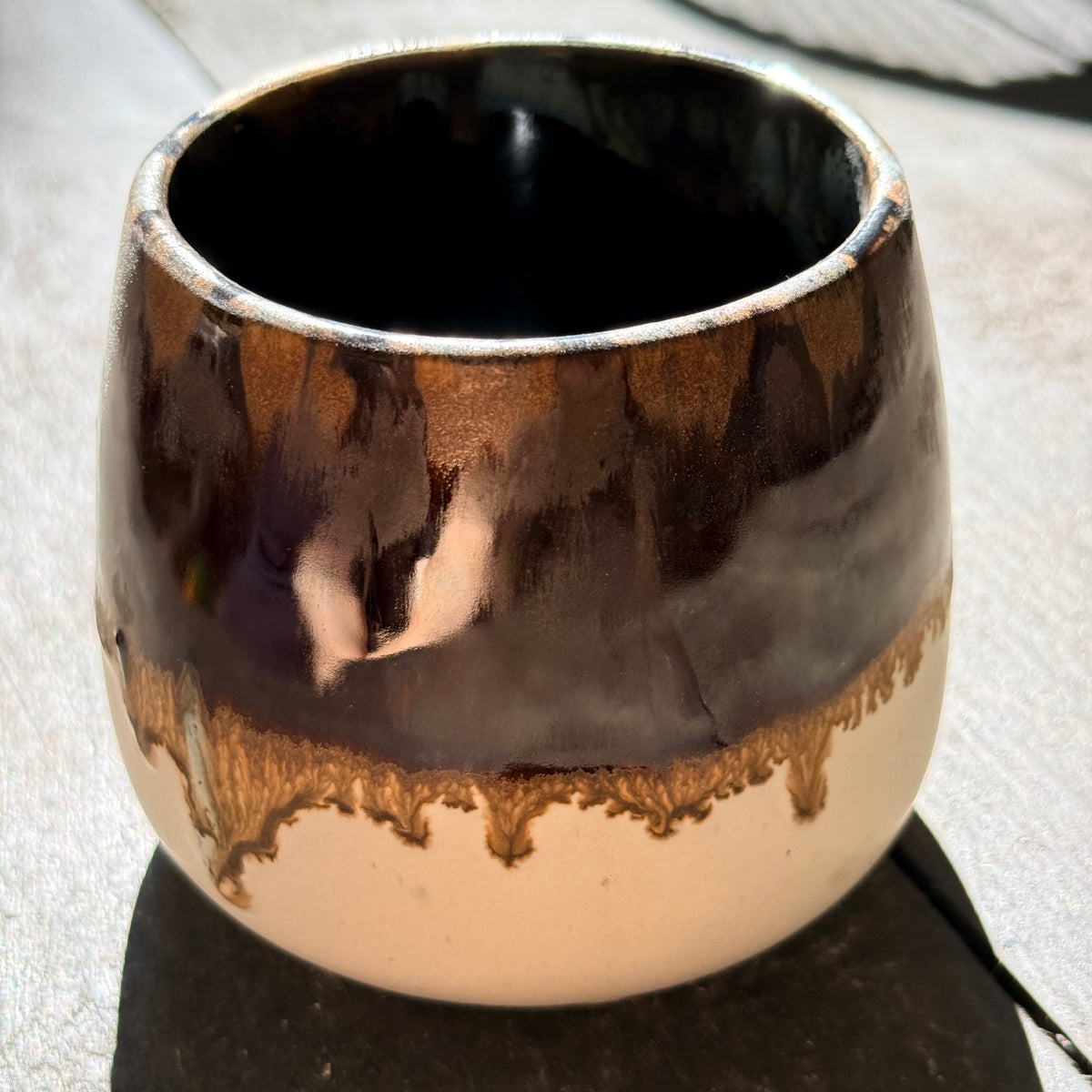 Handmade 16oz Stoneware Mug - Root Beer