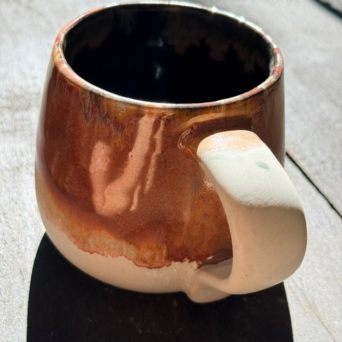 Handmade 16oz Stoneware Mug - Speckled Plum