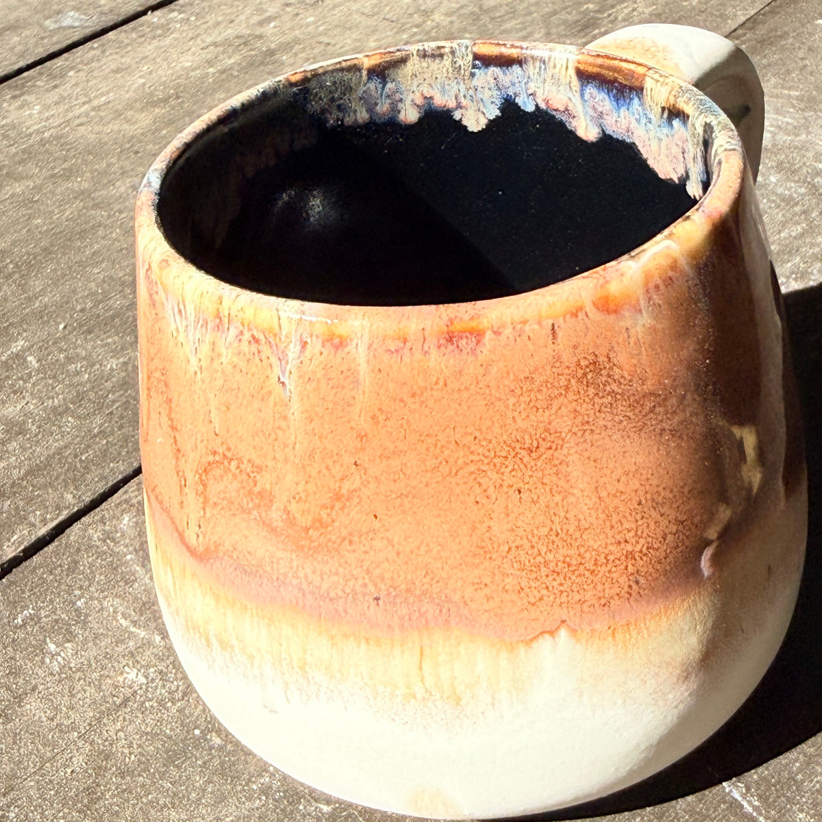 Handmade 16oz Stoneware Mug - Speckled Plum