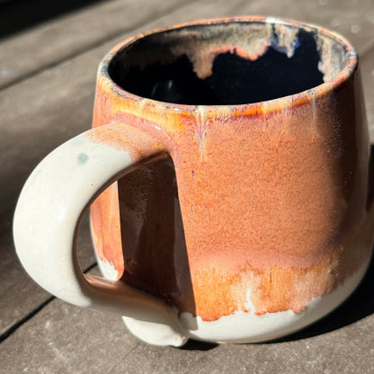 Handmade 16oz Stoneware Mug - Speckled Plum