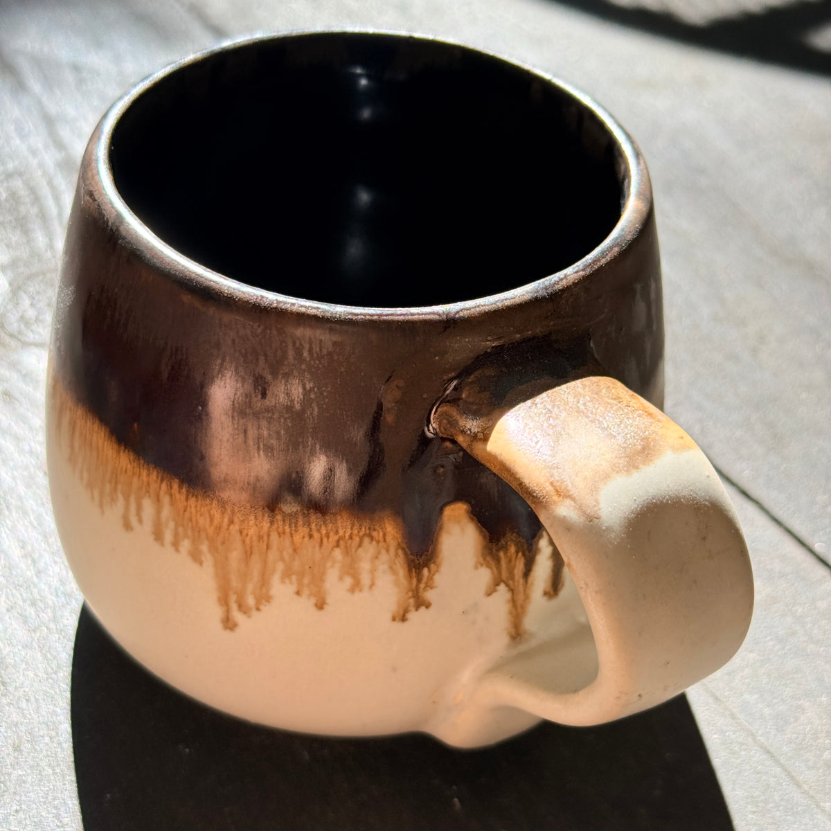 Handmade 16oz Stoneware Mug - Root Beer
