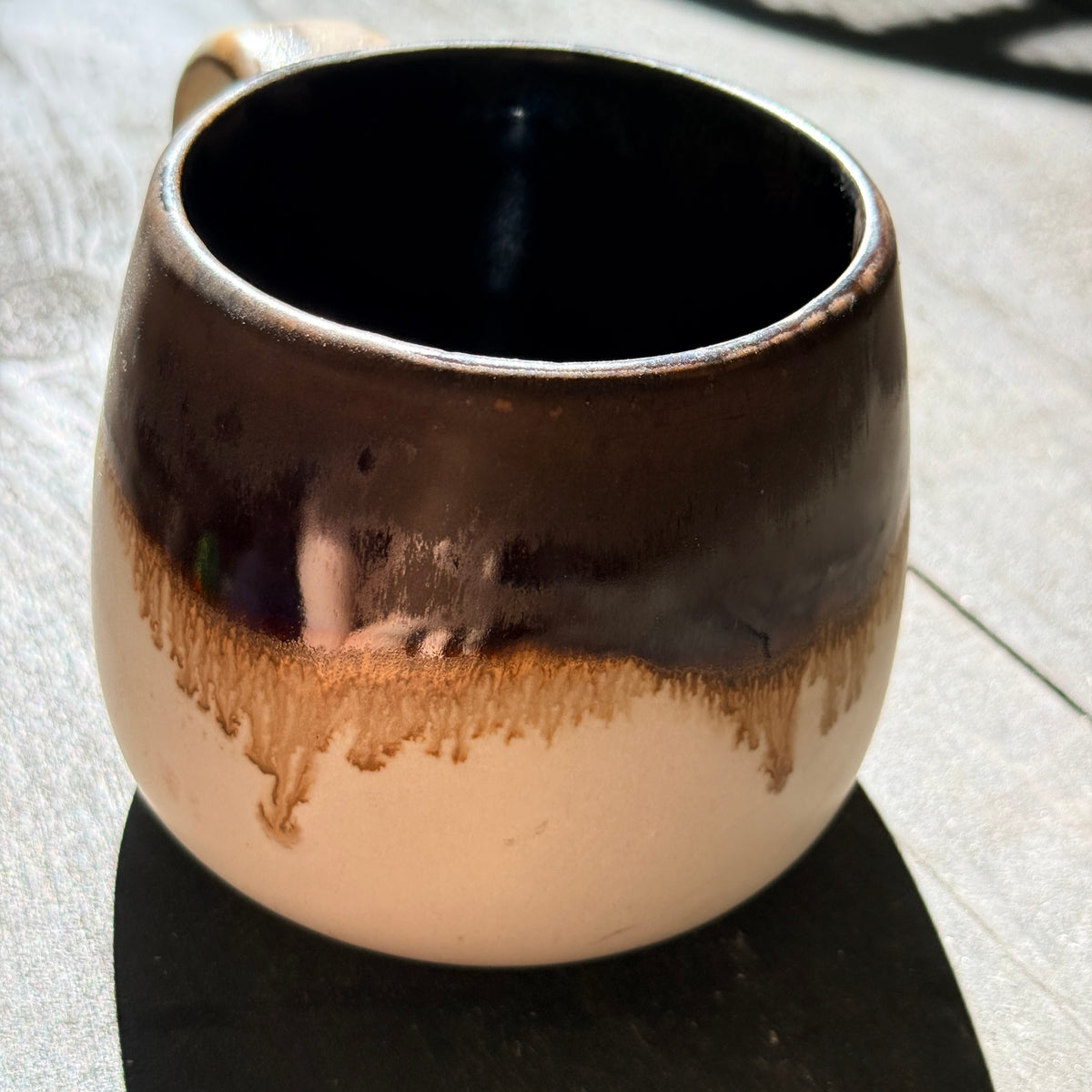 Handmade 16oz Stoneware Mug - Root Beer