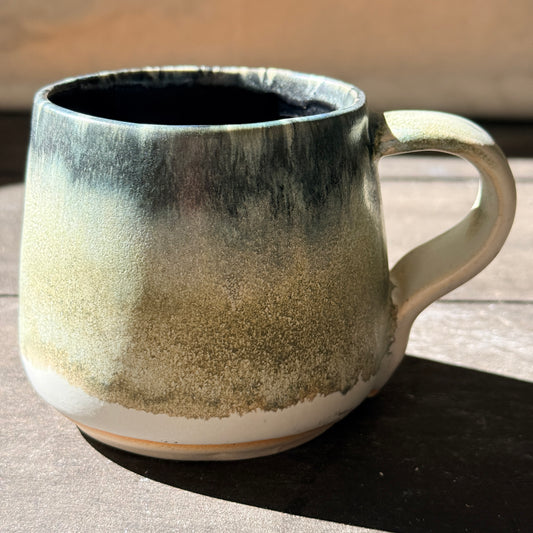 Handmade 16oz Stoneware Mug - Tropical Teal