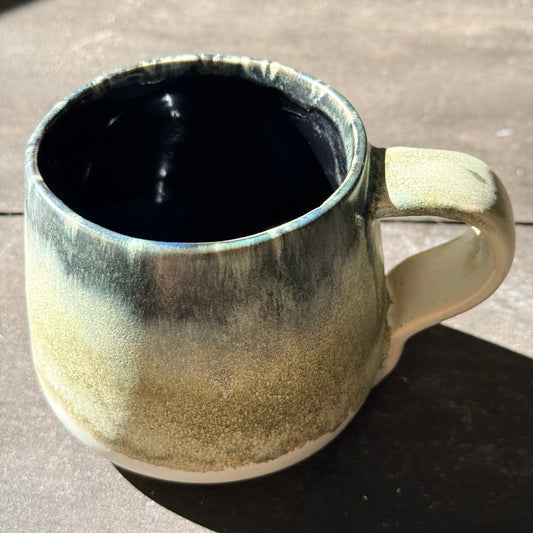 Handmade 16oz Stoneware Mug - Tropical Teal