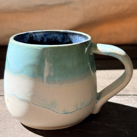 Handmade 16oz Stoneware Mug - Norse Blue