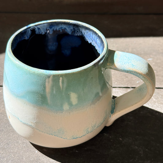 Handmade 16oz Stoneware Mug - Norse Blue