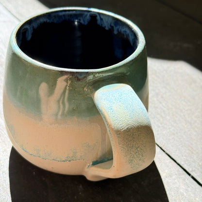 Handmade 16oz Stoneware Mug - Norse Blue