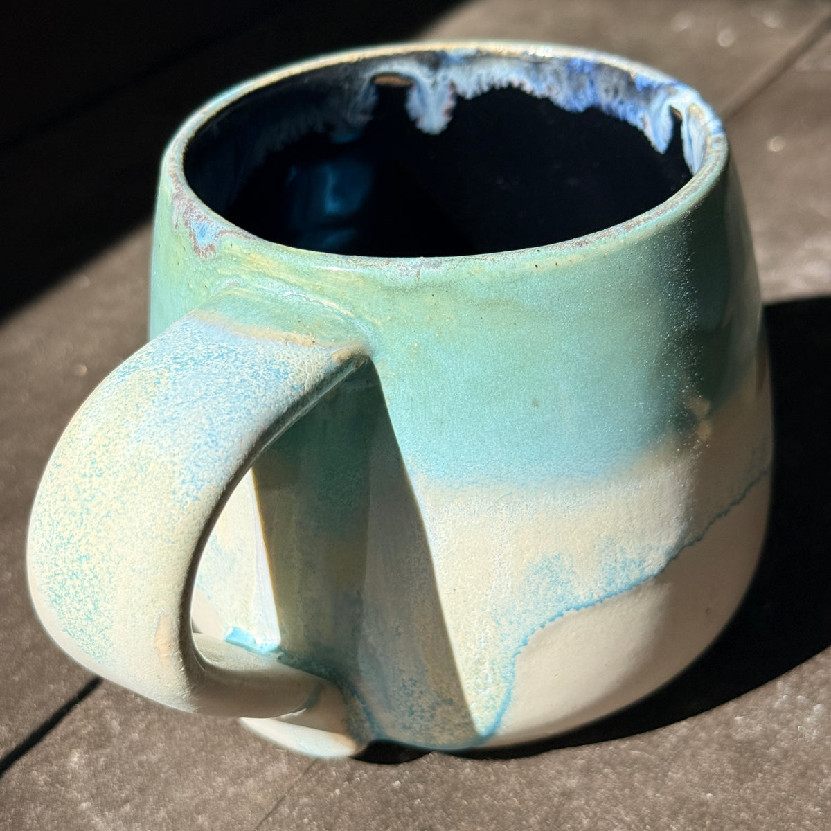 Handmade 16oz Stoneware Mug - Norse Blue