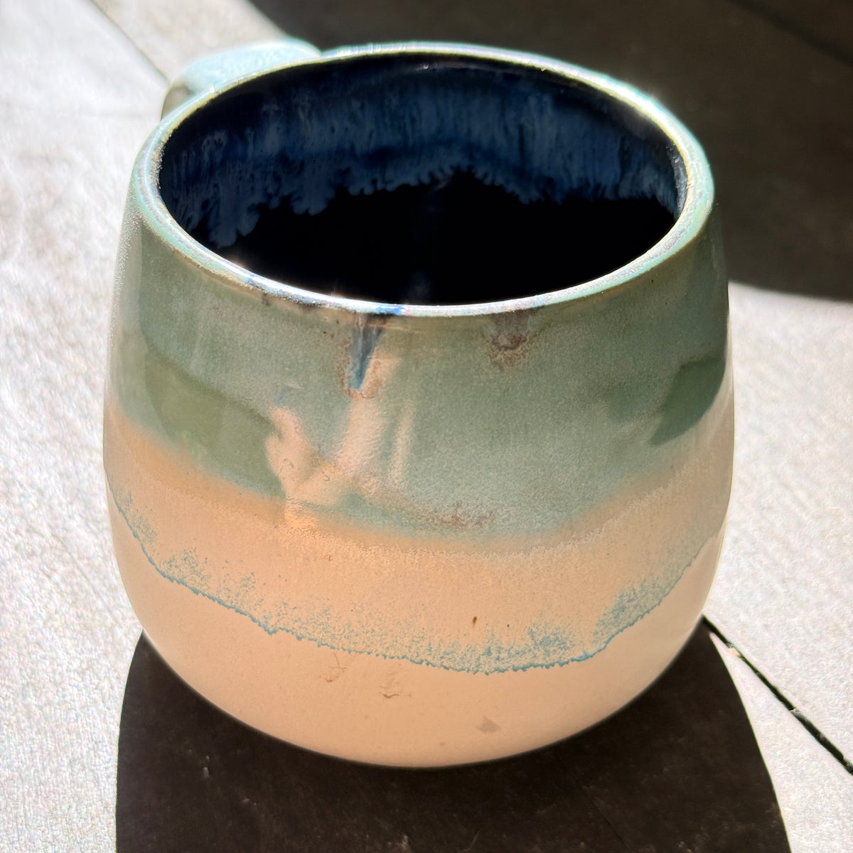 Handmade 16oz Stoneware Mug - Norse Blue