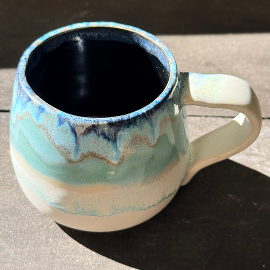 Handmade 16oz Stoneware Mug - Norse Blue