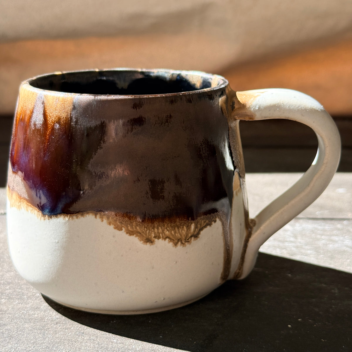 Handmade 16oz Stoneware Mug - Root Beer