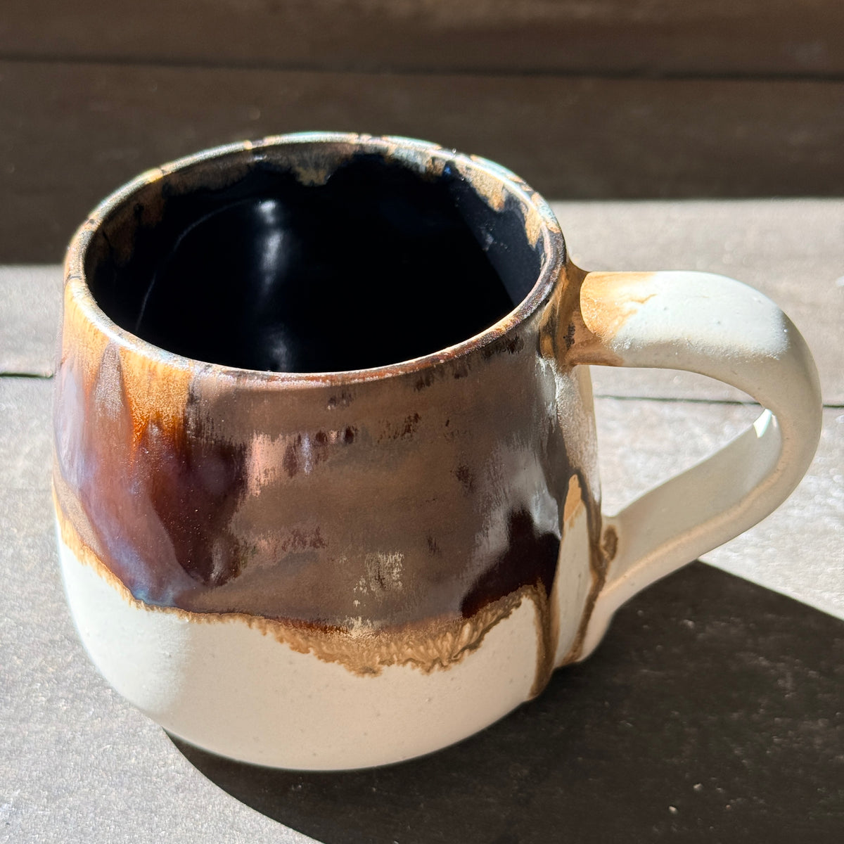 Handmade 16oz Stoneware Mug - Root Beer