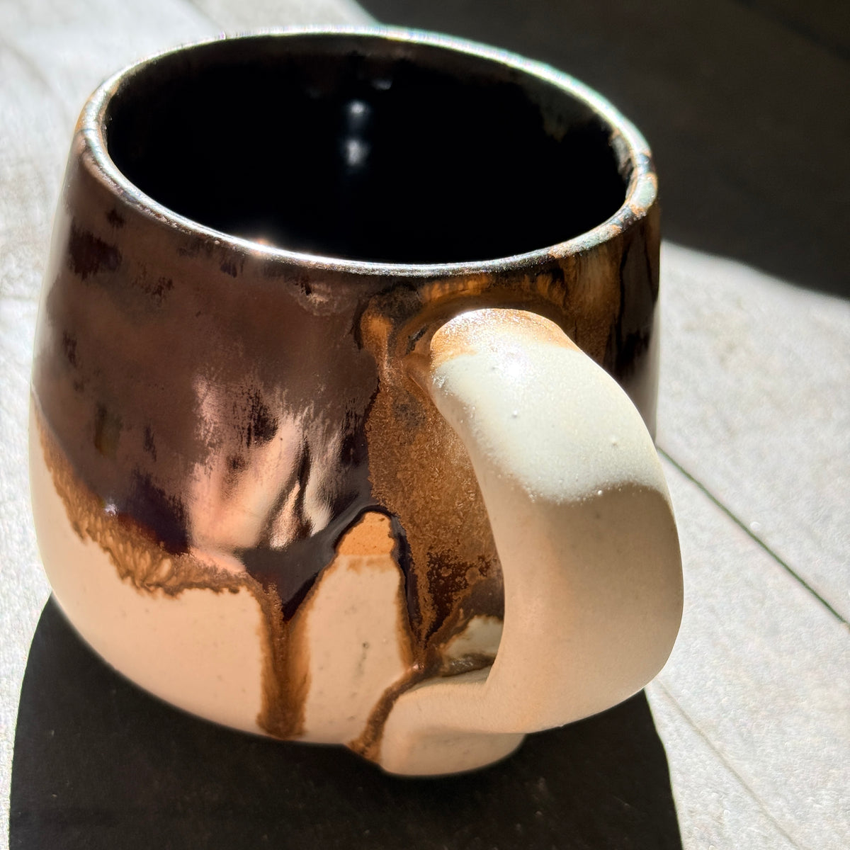 Handmade 16oz Stoneware Mug - Root Beer