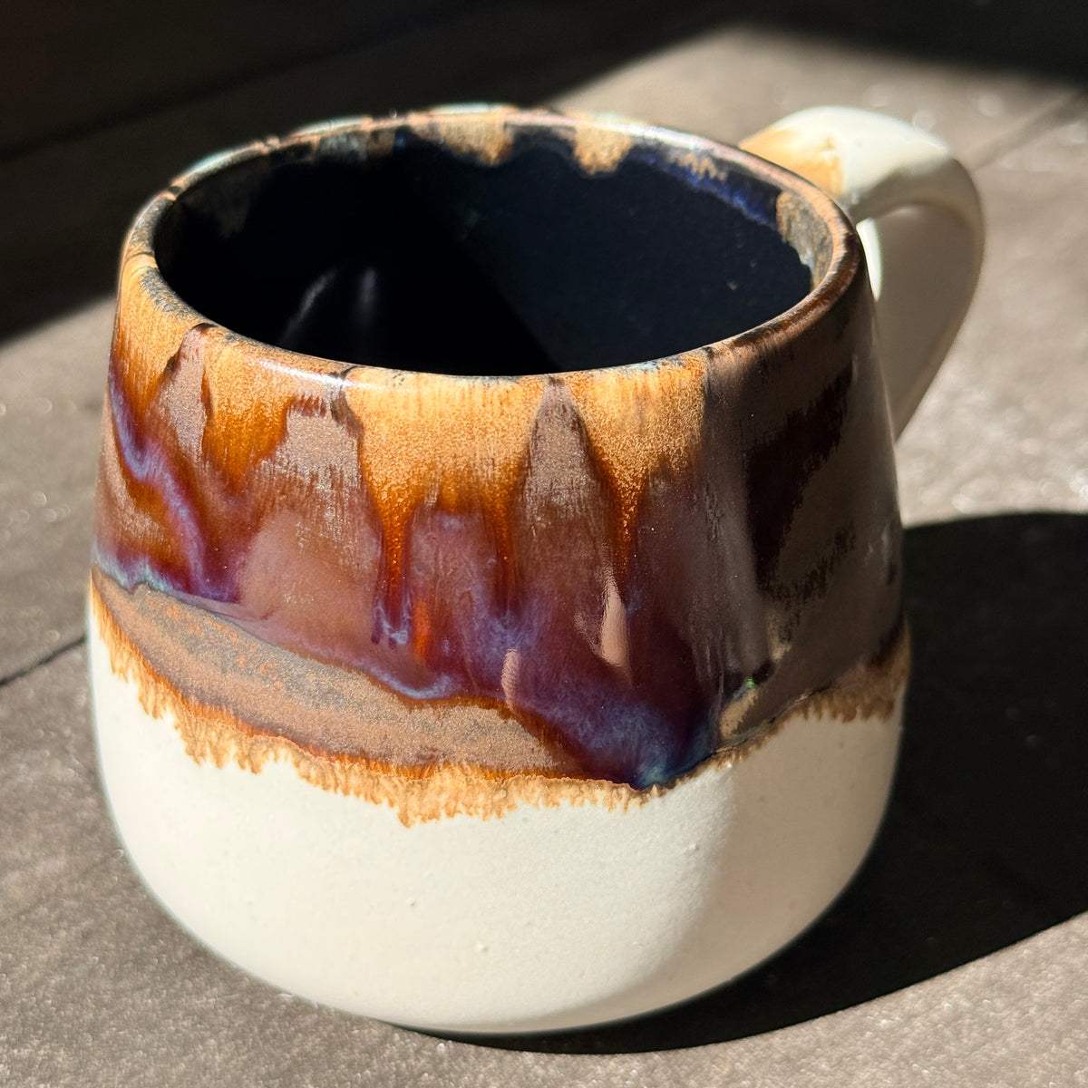 Handmade 16oz Stoneware Mug - Root Beer