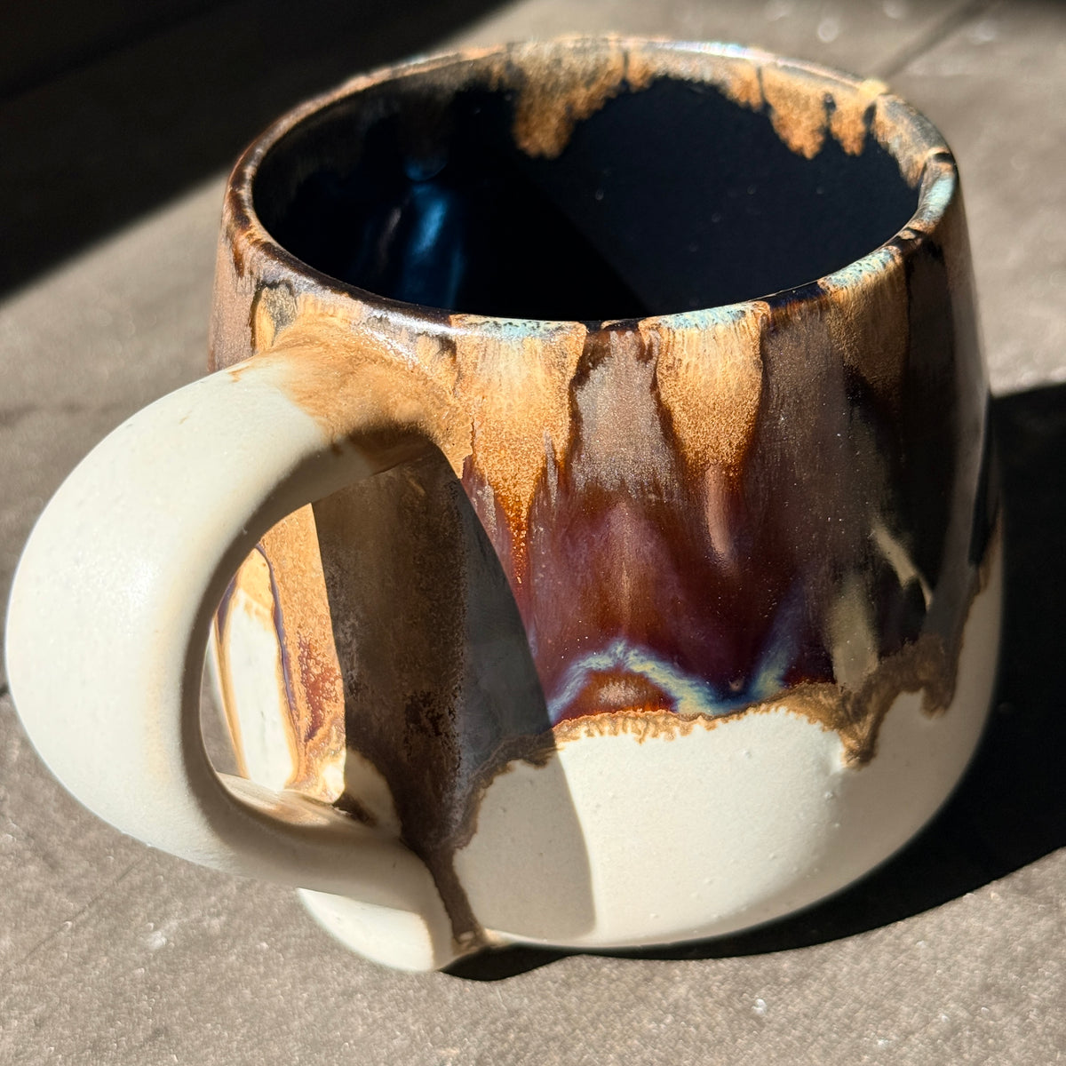 Handmade 16oz Stoneware Mug - Root Beer