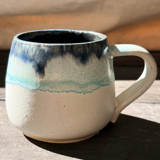 Handmade 16oz Stoneware Mug - Norse Blue