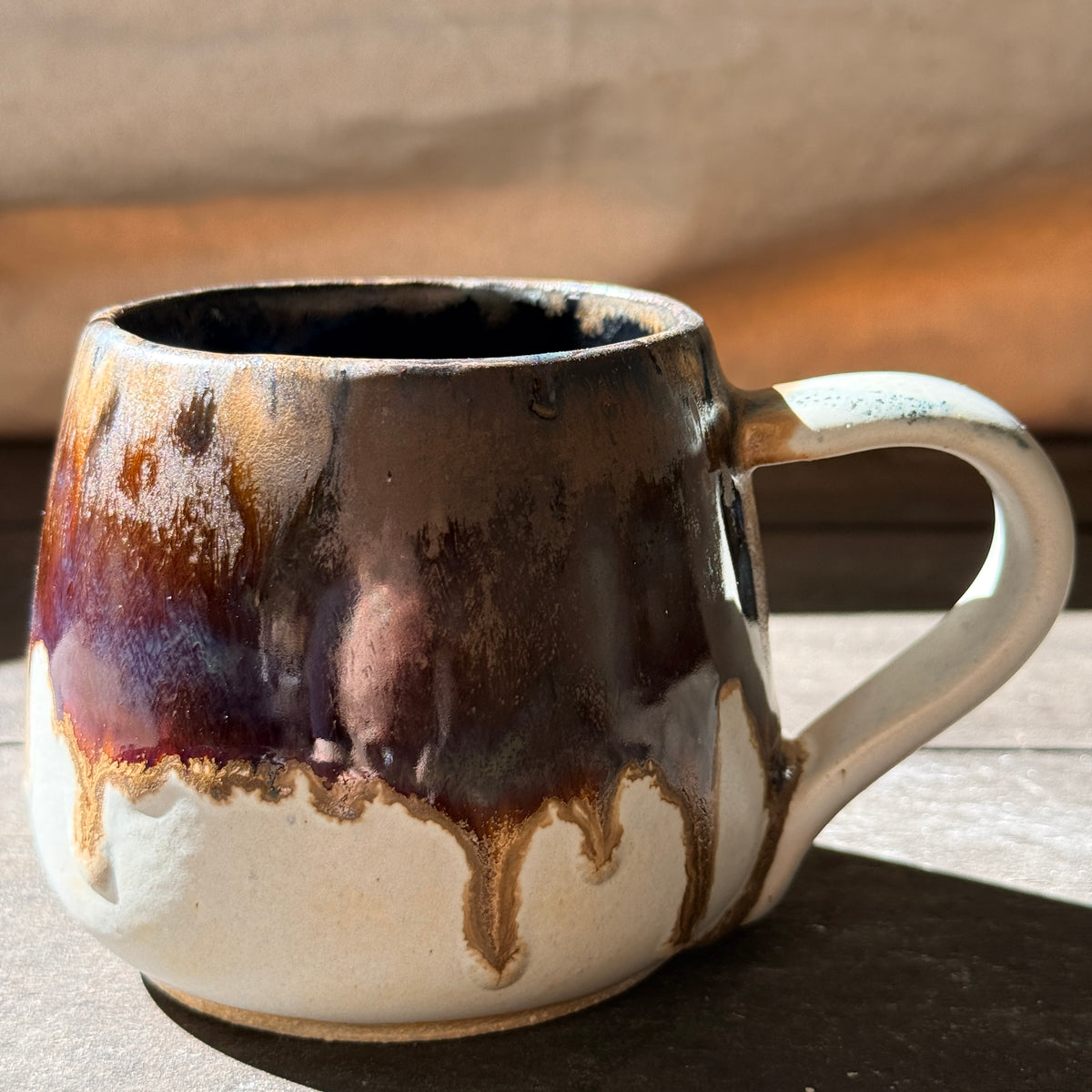 Handmade 16oz Stoneware Mug - Root Beer