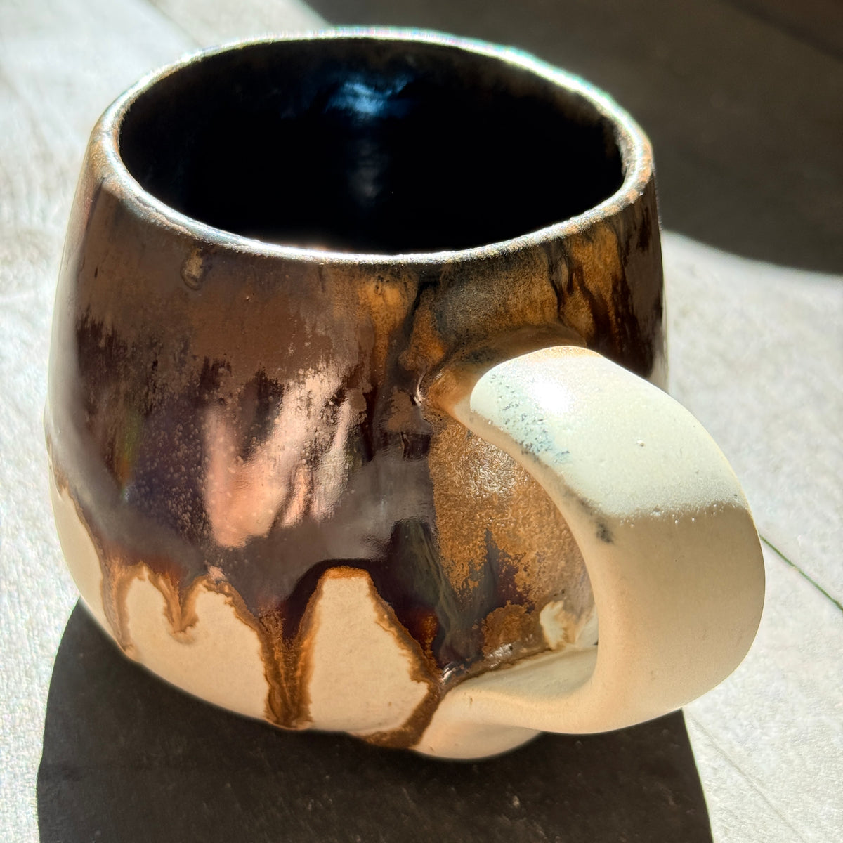 Handmade 16oz Stoneware Mug - Root Beer