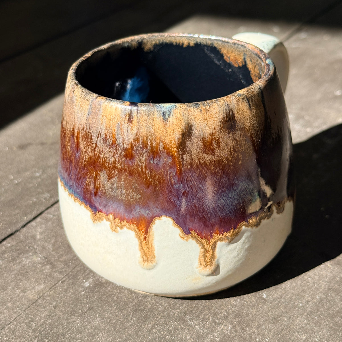 Handmade 16oz Stoneware Mug - Root Beer