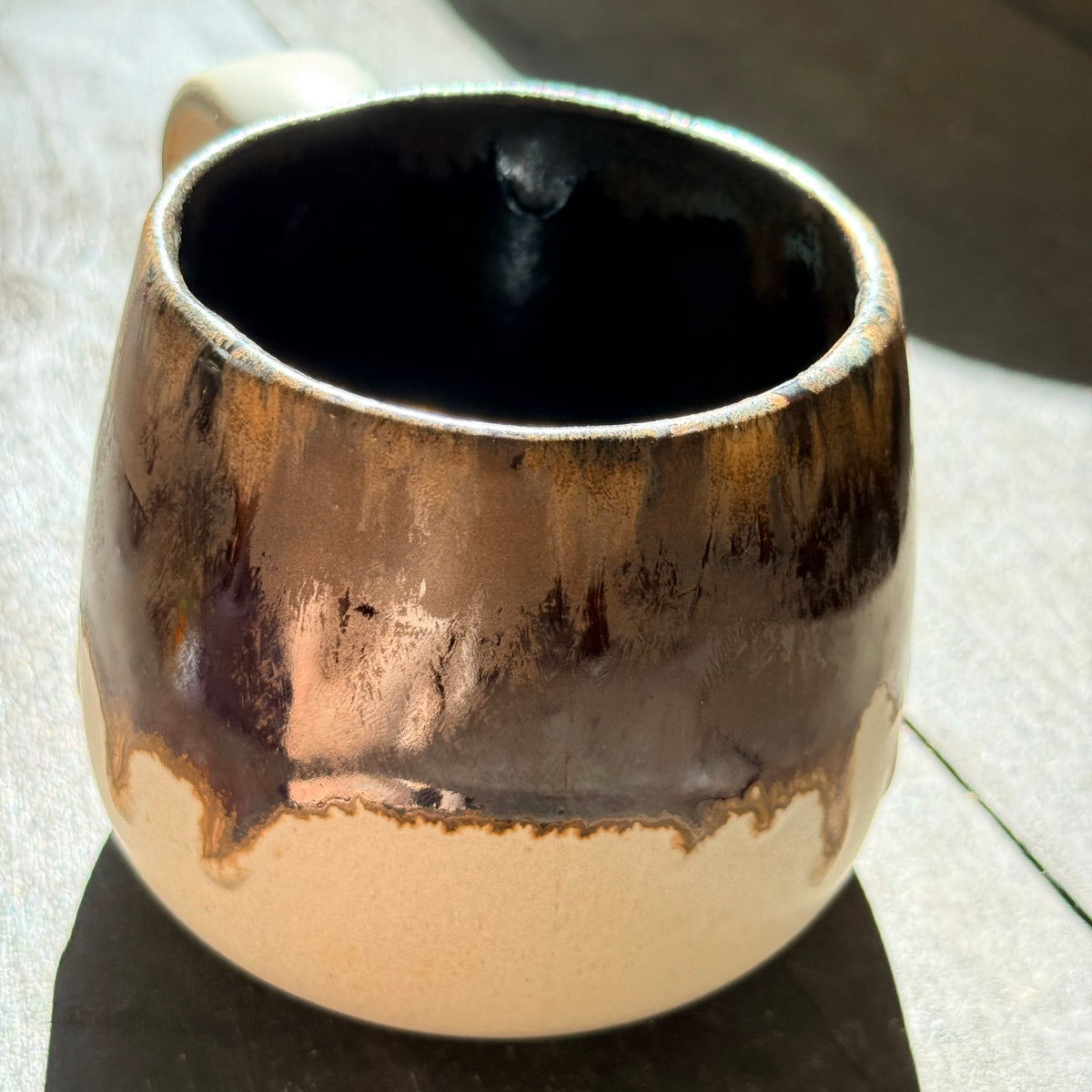 Handmade 16oz Stoneware Mug - Root Beer