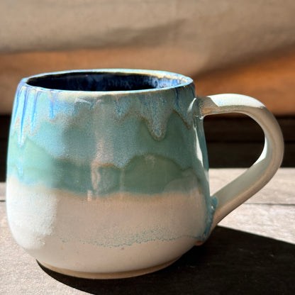 Handmade 16oz Stoneware Mug - Norse Blue