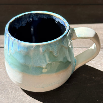 Handmade 16oz Stoneware Mug - Norse Blue