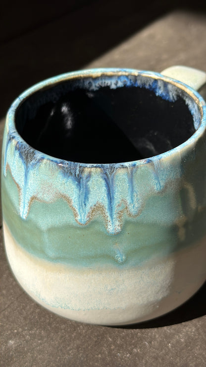 Handmade 16oz Stoneware Mug - Norse Blue