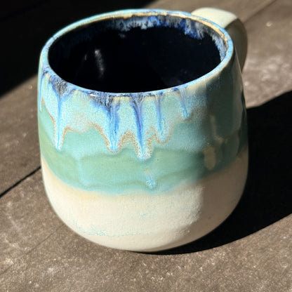 Handmade 16oz Stoneware Mug - Norse Blue