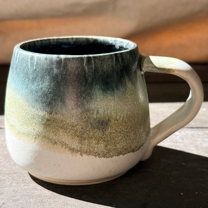 Handmade 16oz Stoneware Mug - Tropical Teal