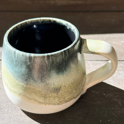 Handmade 16oz Stoneware Mug - Tropical Teal