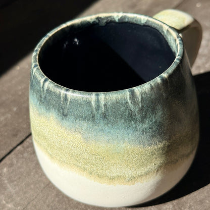Handmade 16oz Stoneware Mug - Tropical Teal