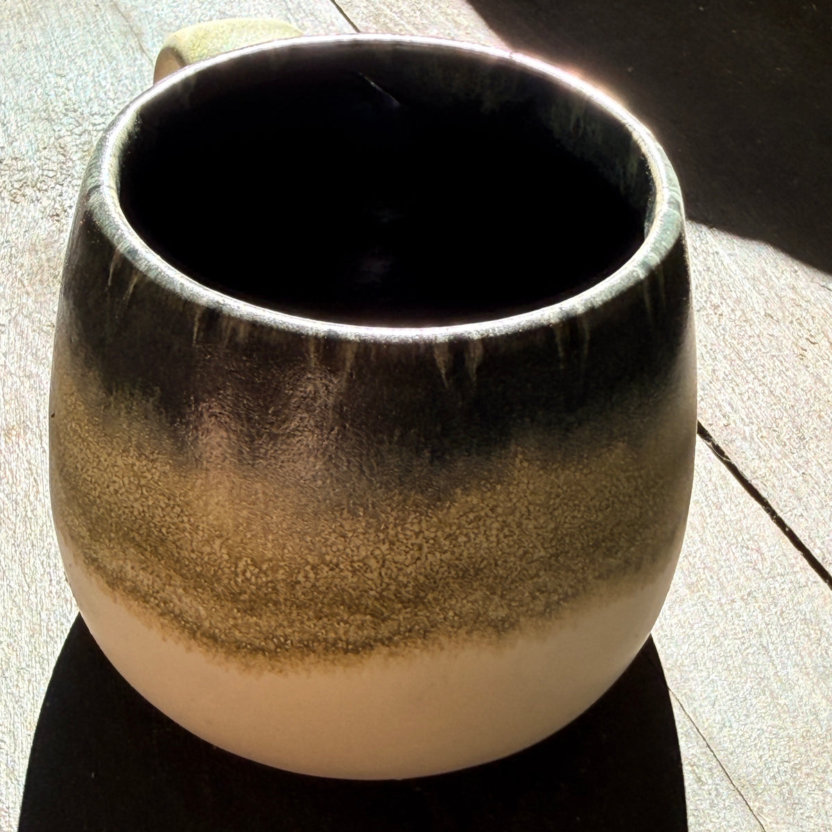 Handmade 16oz Stoneware Mug - Tropical Teal