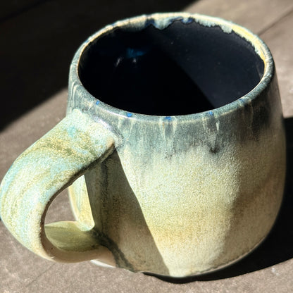 Handmade 16oz Stoneware Mug - Tropical Teal