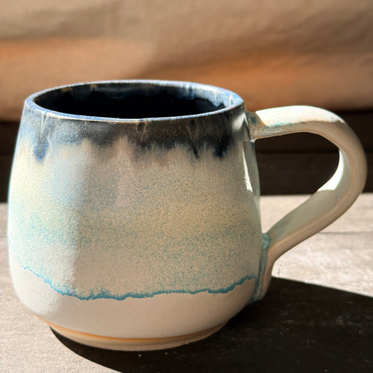 Handmade 16oz Stoneware Mug - Norse Blue
